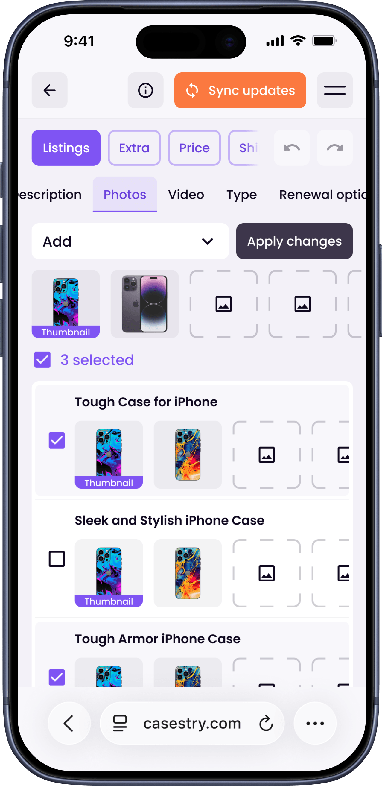 Listings mobile - screen 5