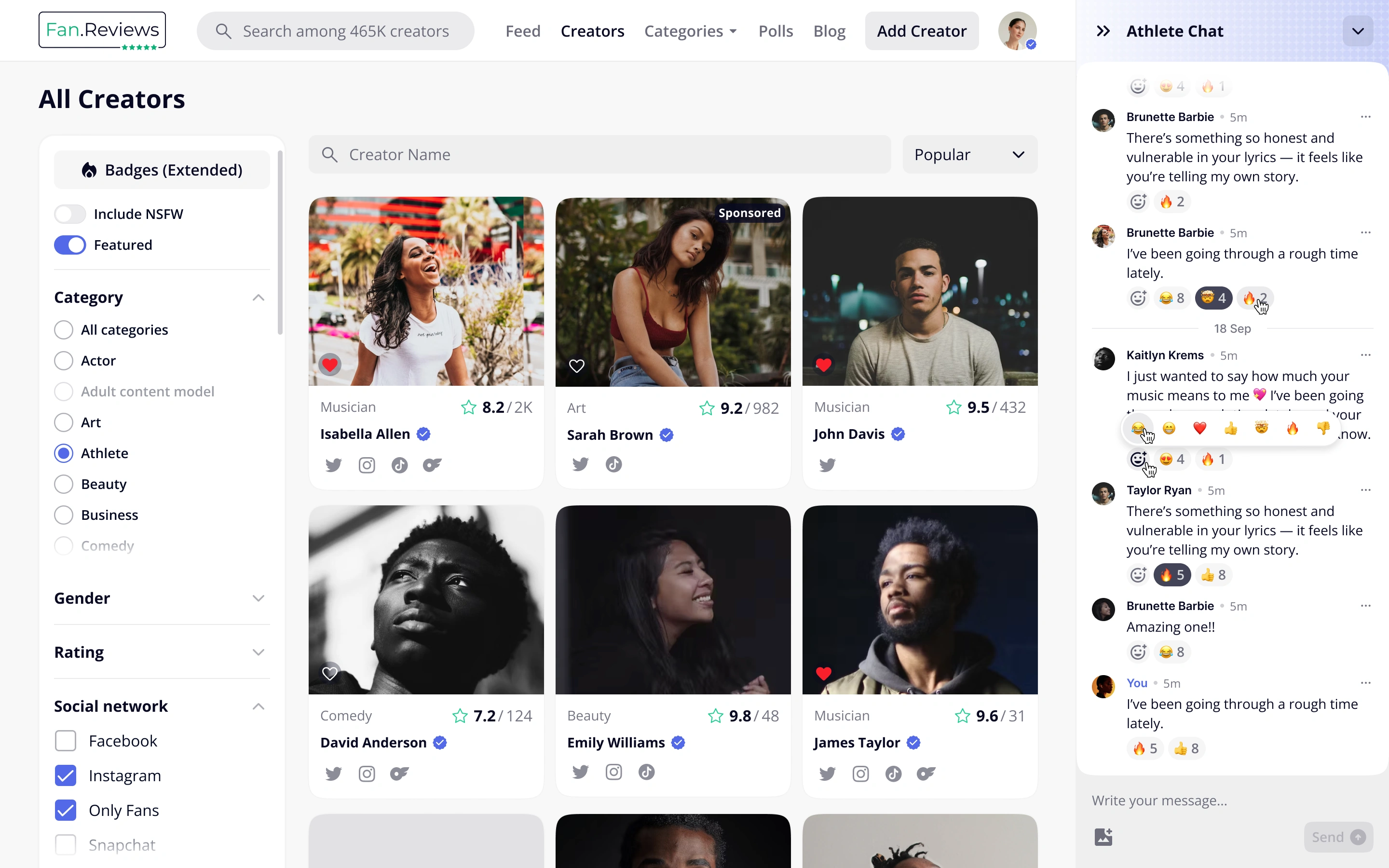 Global chat sidebar