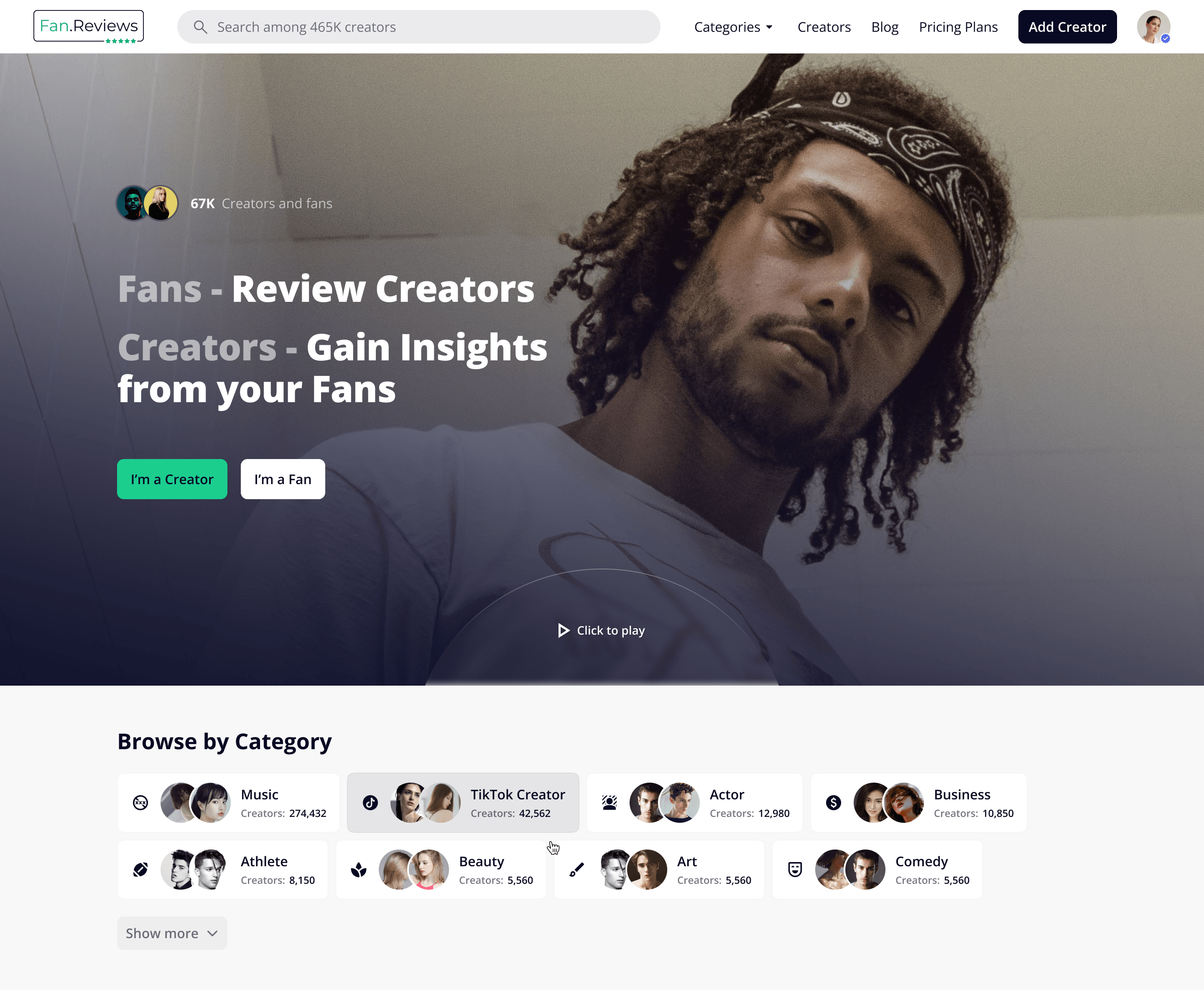 Home page design option 1