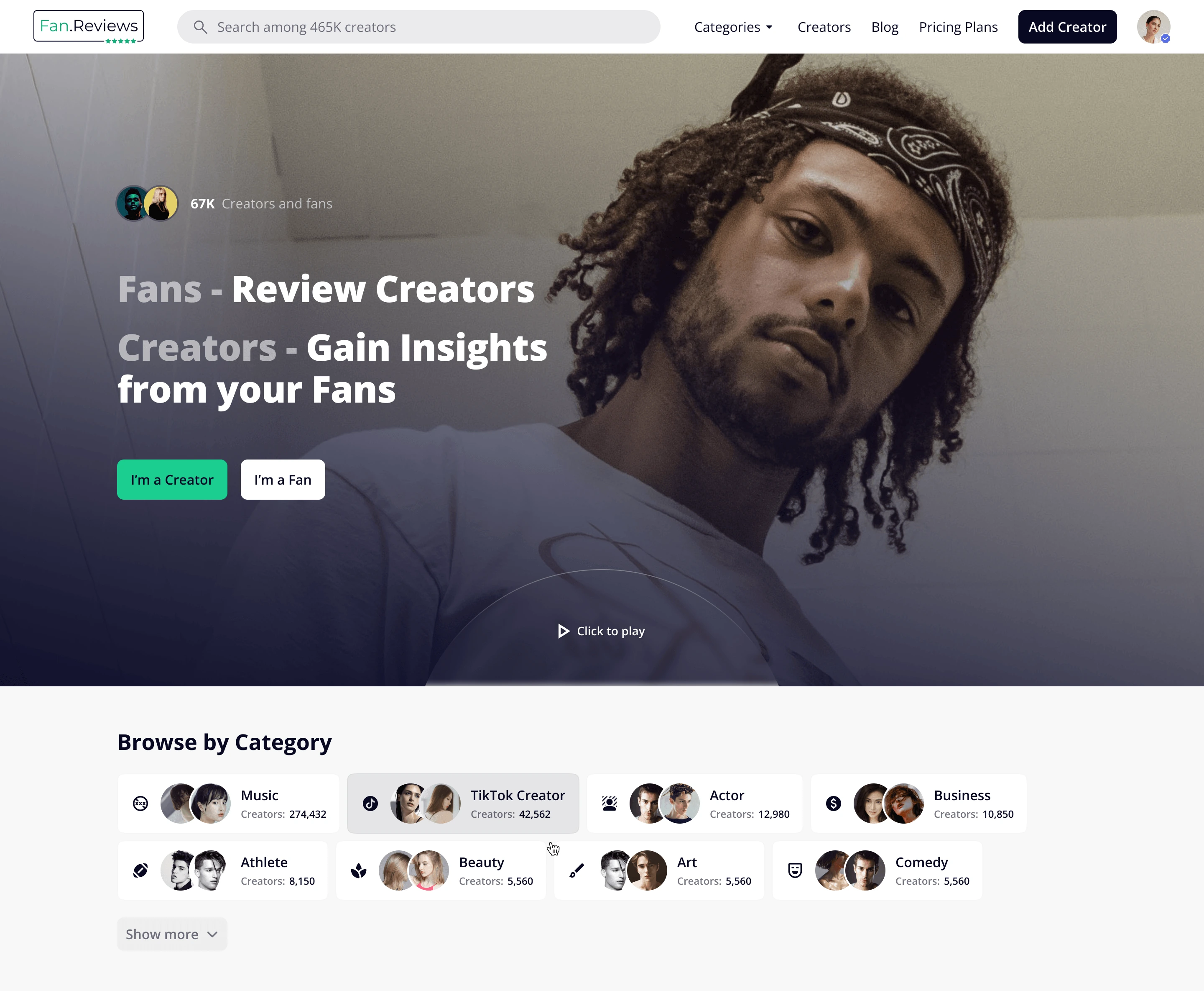 Home page design option 1