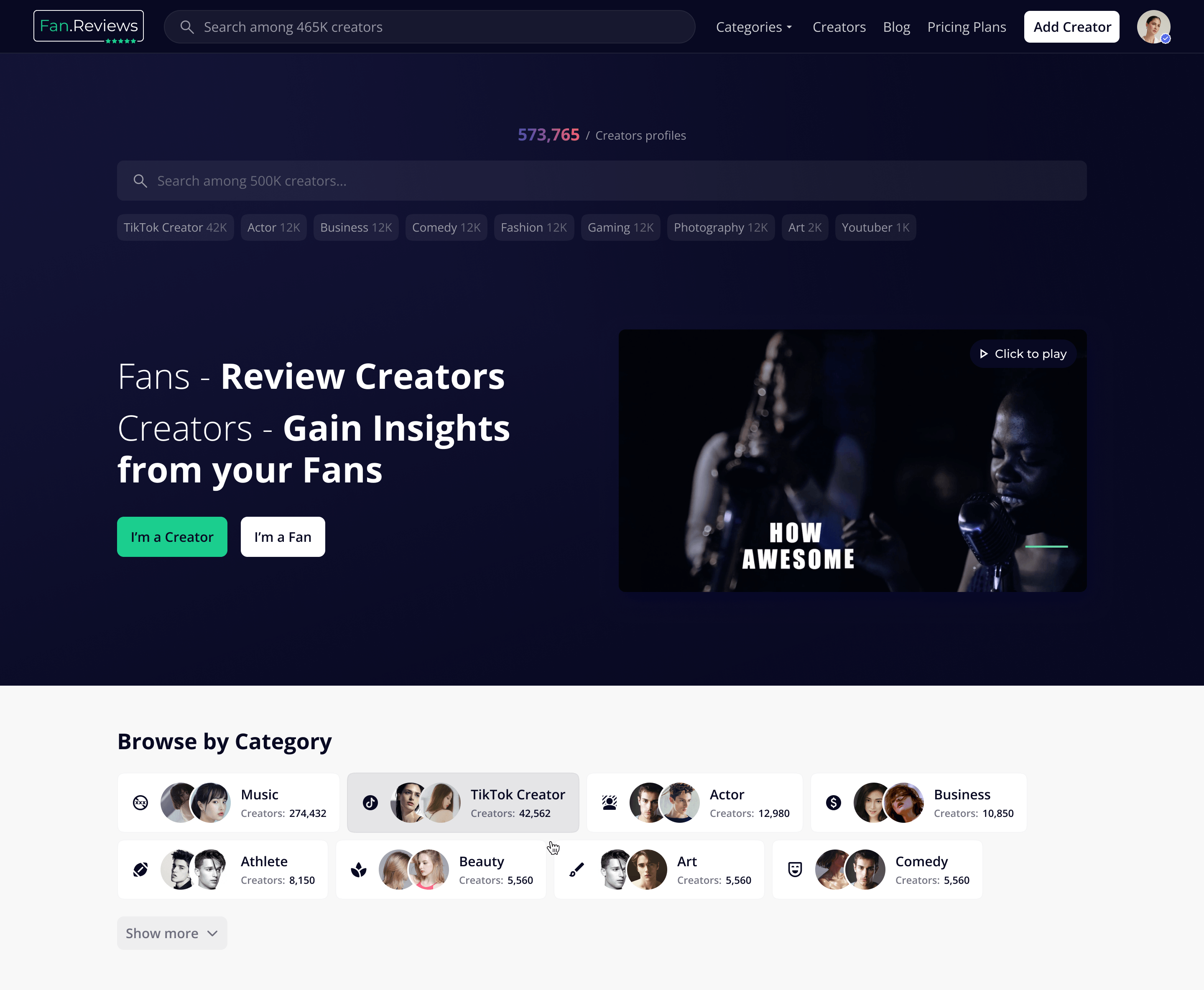 Home page design option 2