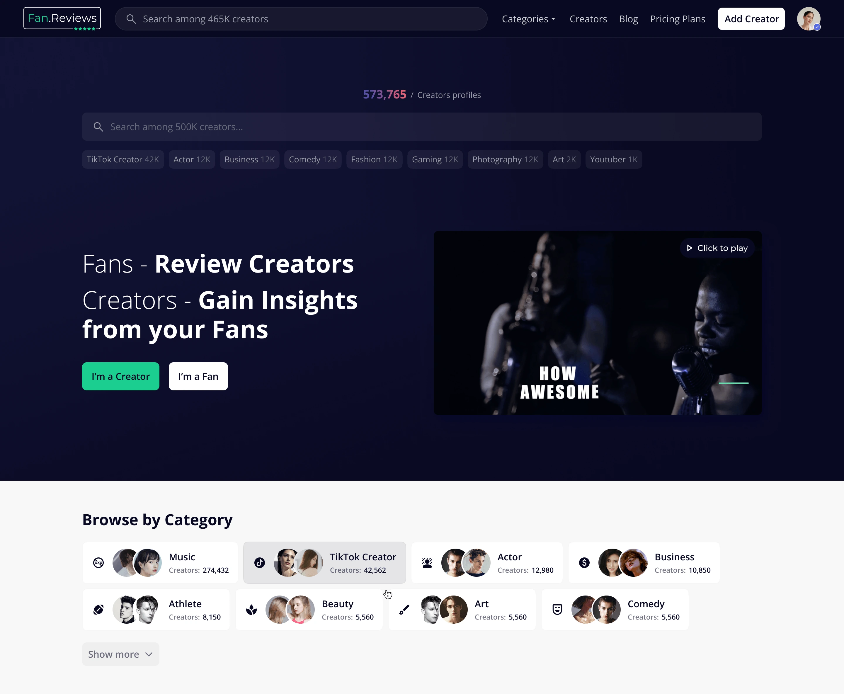 Home page design option 2