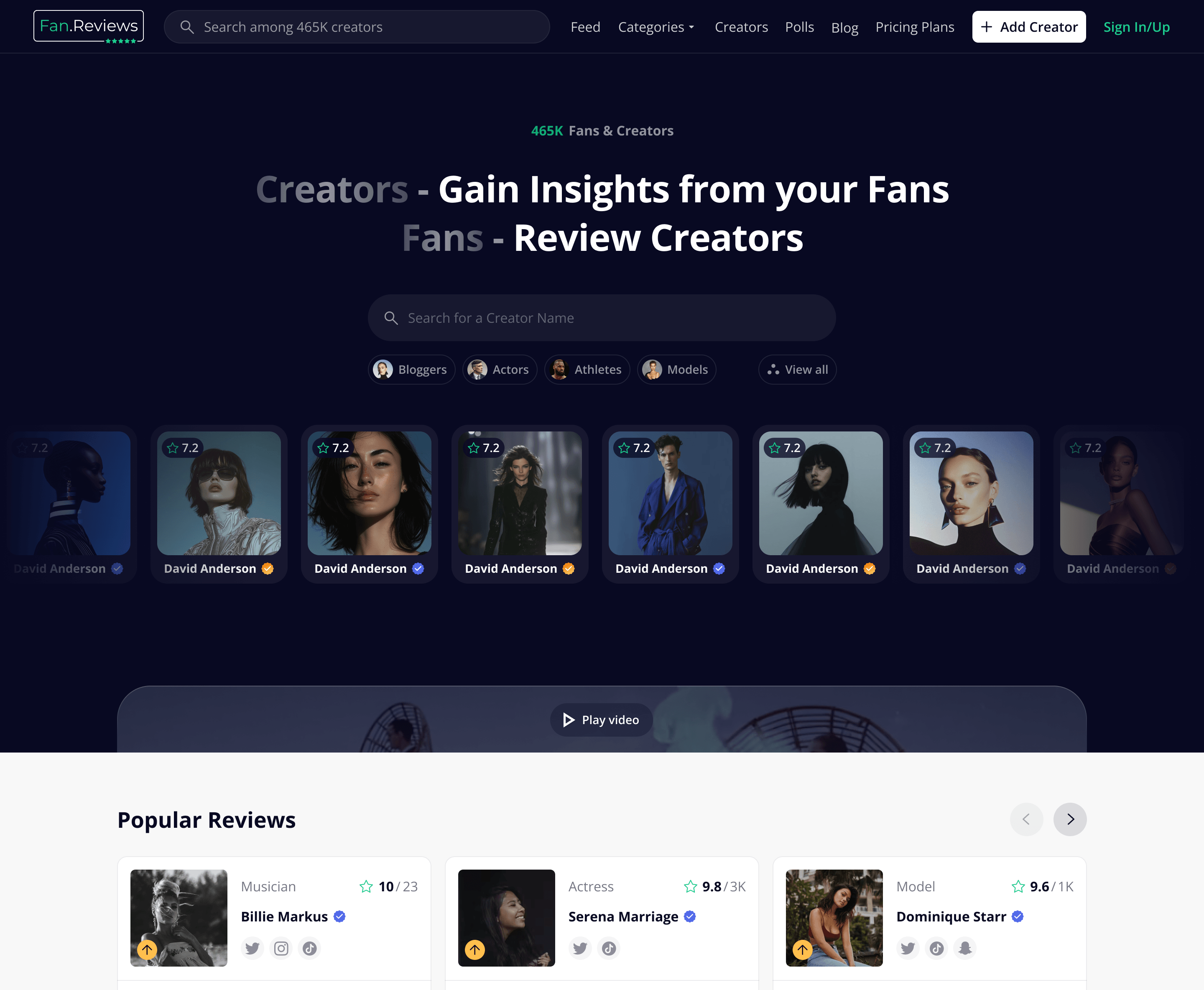 Home page design option 3