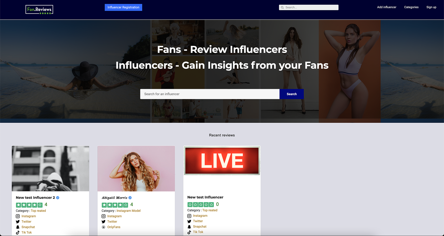 First website version