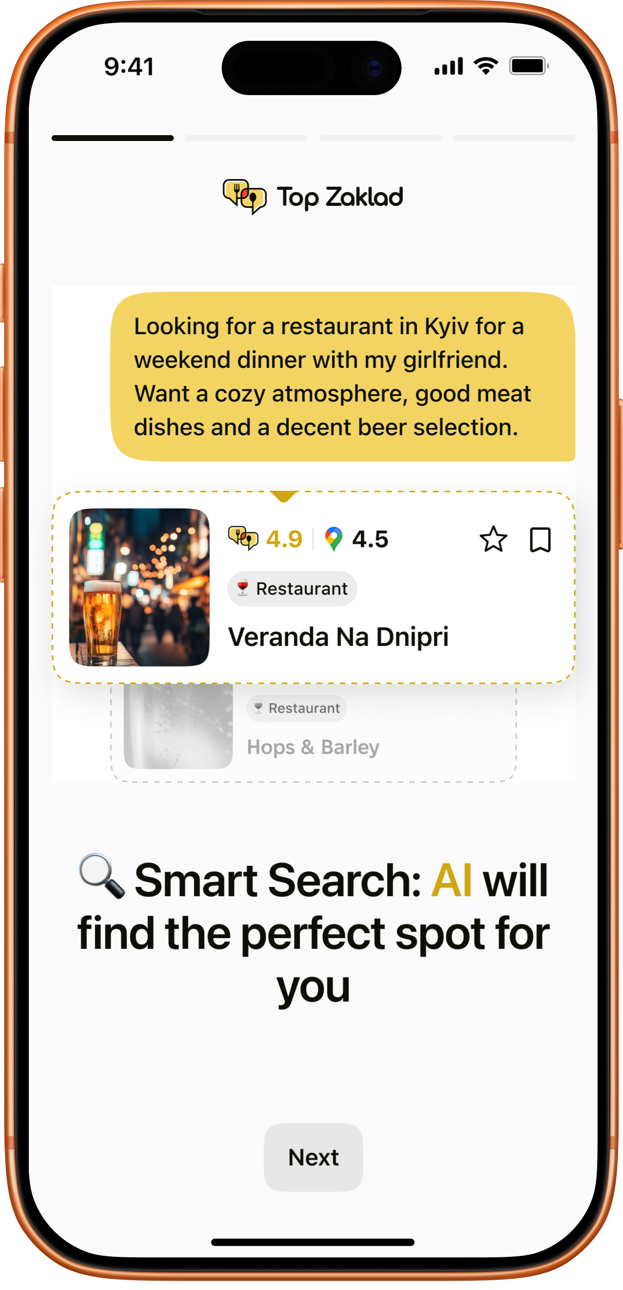 Onboarding - screen 2