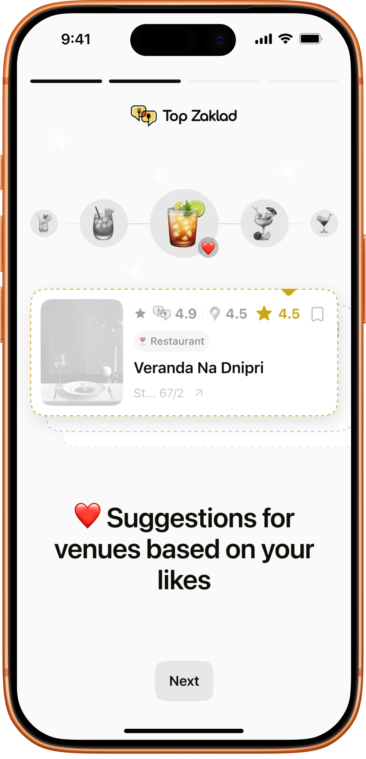 Onboarding - screen 3