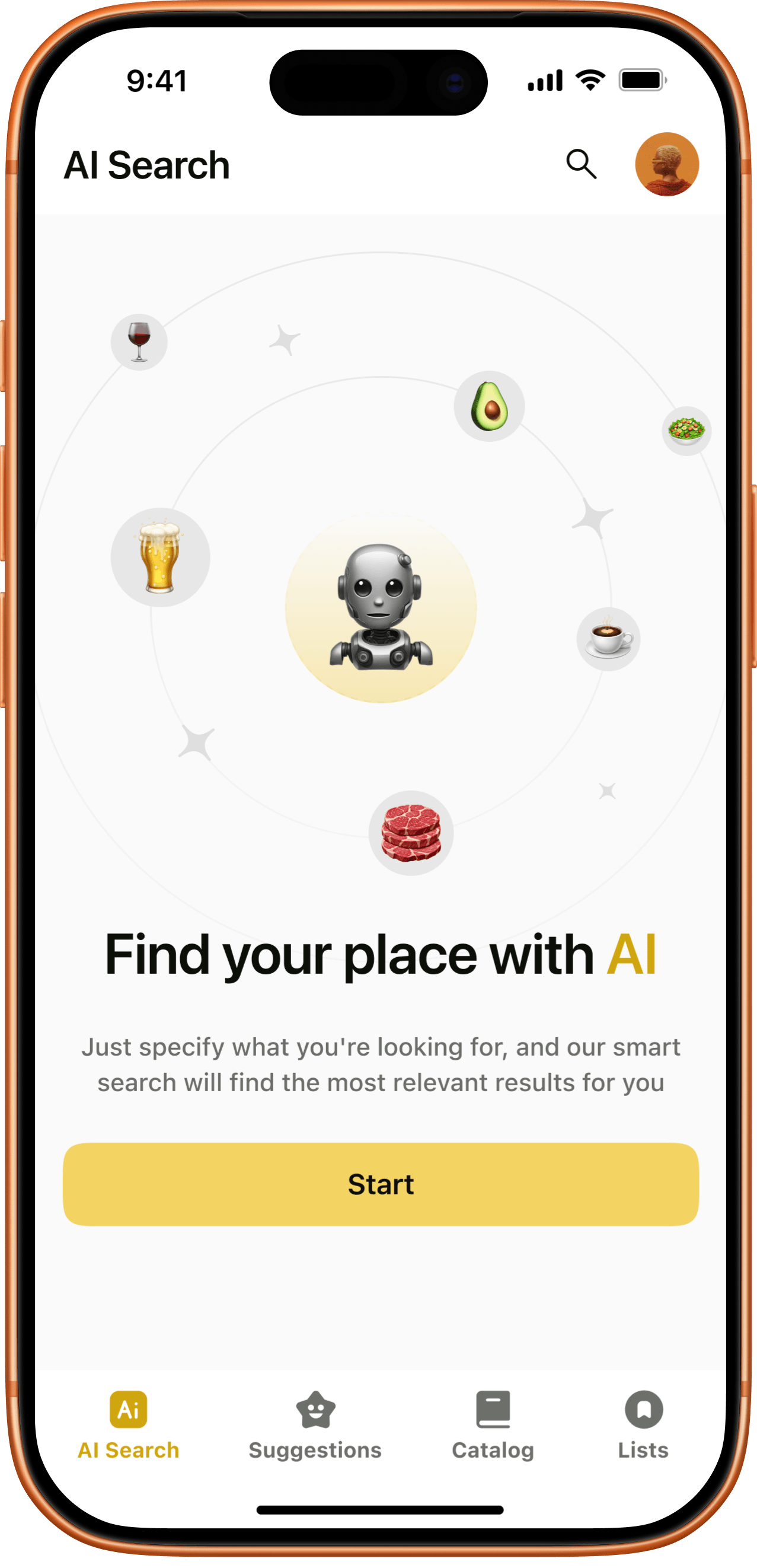 AI Search - screen 1