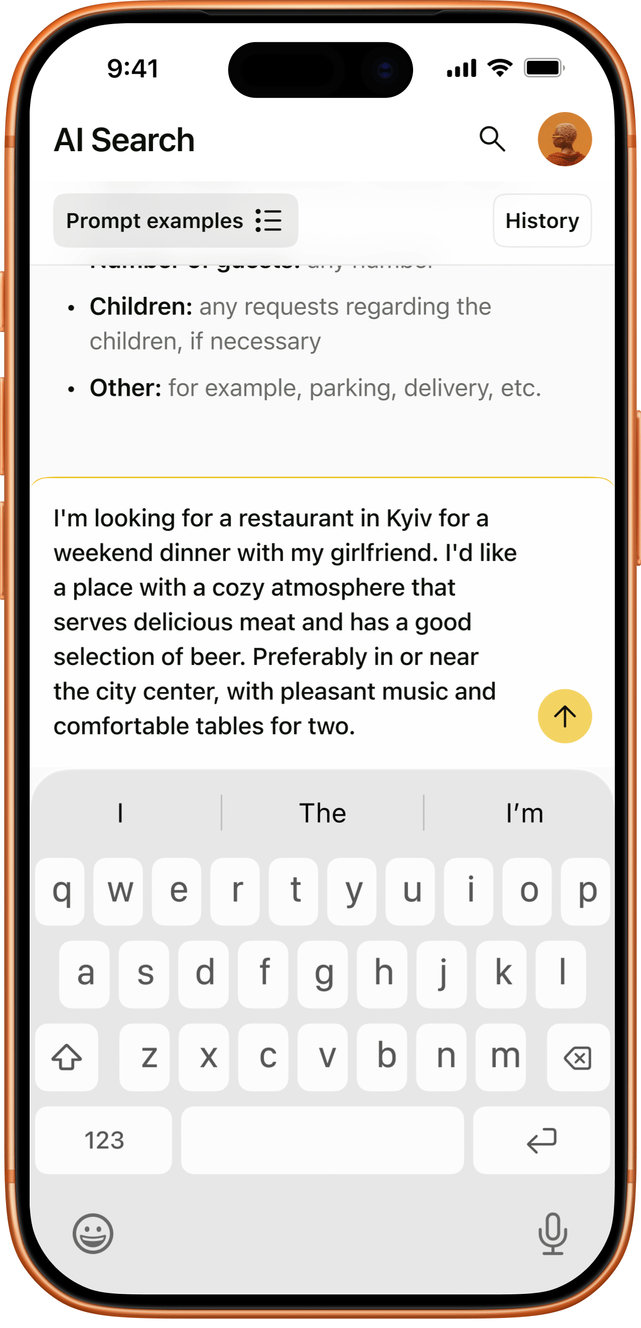 AI Search - screen 2