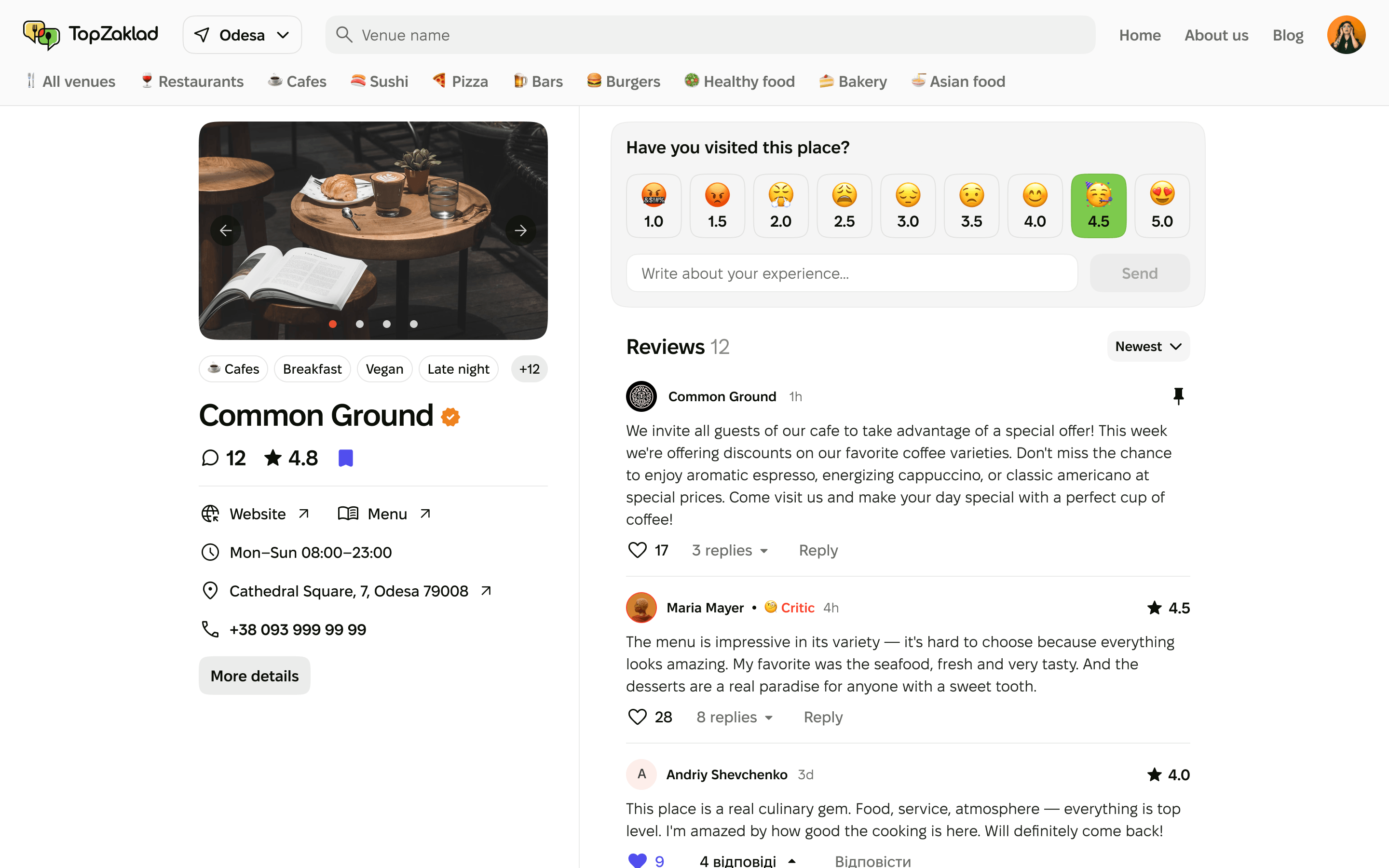 Web platform - owner cabinet